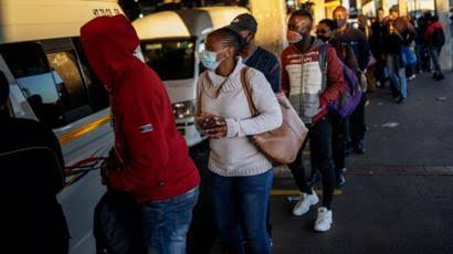 South African dwellers spotted lining up in the queue at alcohol stores after having ease in lockdown imposed for two months left the ban on alcohol sale and consumption.